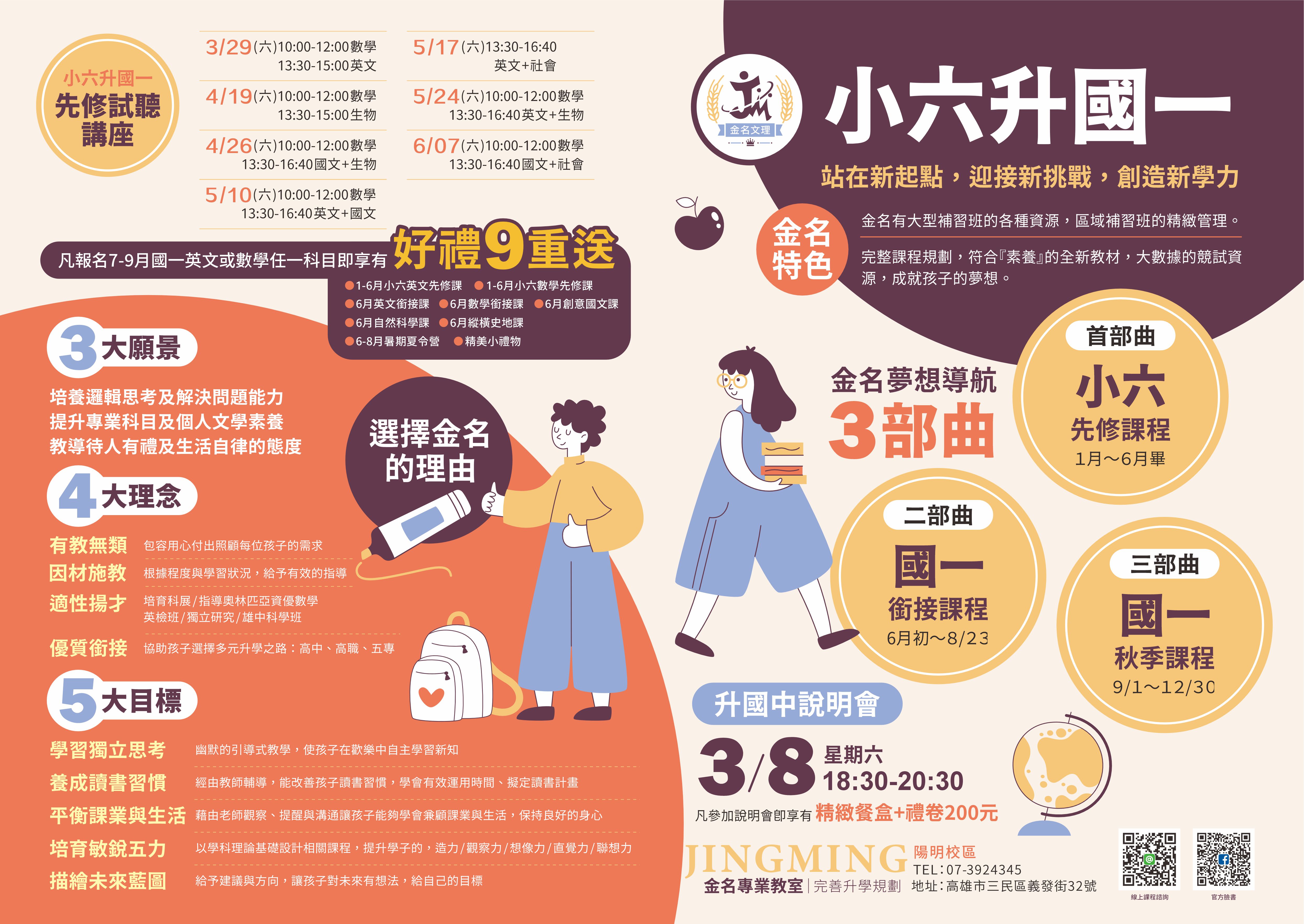 金名文理補習班的課程介紹圖片